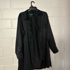 Lauren Ralph Lauren Black Blouse Shirt